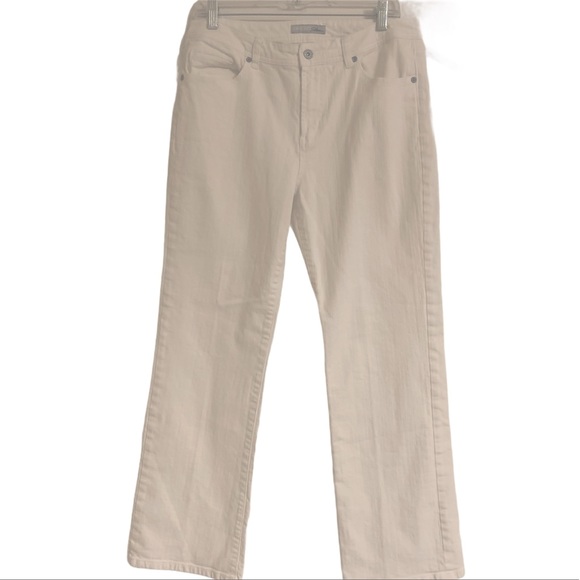 Chico's Platinum white jeans 1.5 short 10 - Picture 7 of 10